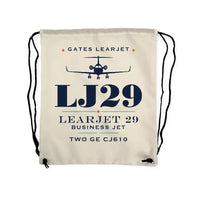 Thumbnail for Bombardier Learjet 29 - Drawstring Bag - Heritage - Beige