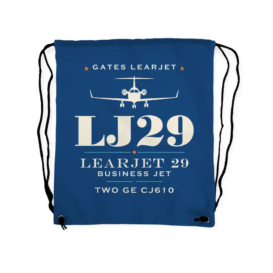 Bombardier Learjet 29 - Drawstring Bag - Heritage - Blue