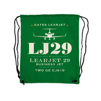 Thumbnail for Bombardier Learjet 29 - Drawstring Bag - Heritage - Green