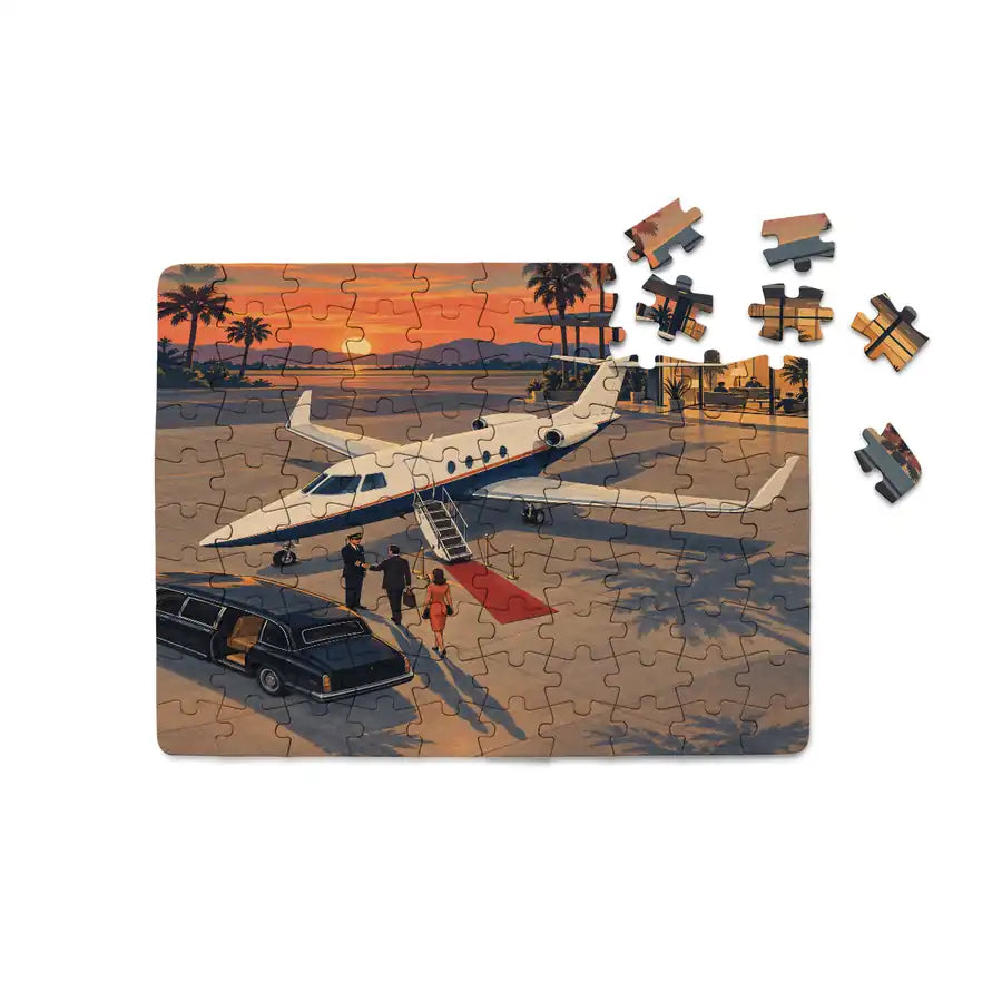 Bombardier Learjet 29 - Horizontal - Canvas Puzzle