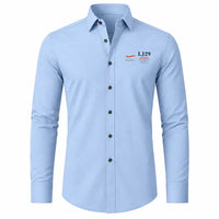 Thumbnail for Bombardier Learjet 29 - Long Sleeve Shirt - Poster - Light Blue