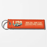 Thumbnail for Bombardier Learjet 29 Aviator Key Chains - Orange - Original
