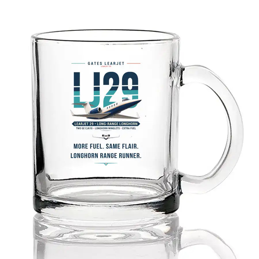 Bombardier Learjet 29 - Original - Coffee & Tea Glass
