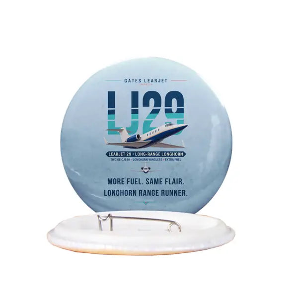 Bombardier Learjet 29 - Original - Pin - Light Blue
