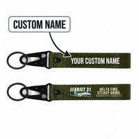 Thumbnail for Bombardier Learjet 31A Hawk-Shaped Key Chains - Dark Green - Cartoon - Personalized