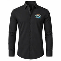 Thumbnail for Bombardier Learjet 31A - Long Sleeve Shirt - Cartoon - Black