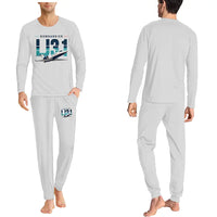 Thumbnail for Bombardier Learjet 31A - Men Pajamas - Original Chest - Light Gray