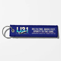 Thumbnail for Bombardier Learjet 31A Aviator Key Chains - Blue - Original