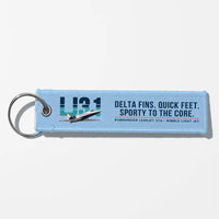 Thumbnail for Bombardier Learjet 31A Aviator Key Chains - Light Blue - Original