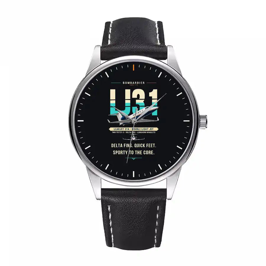 Bombardier Learjet 31A - Original - Leather Strap - Black Leather Strap