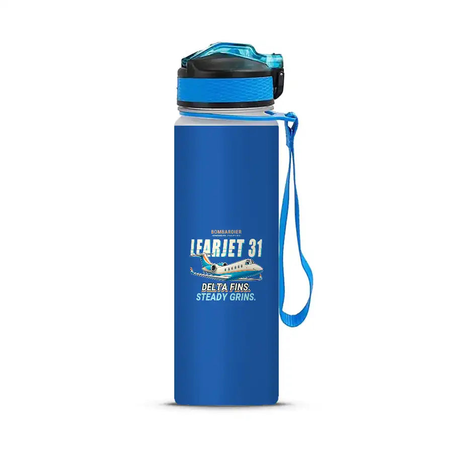 Bombardier Learjet 31A - Sports Kettle - Cartoon - Blue