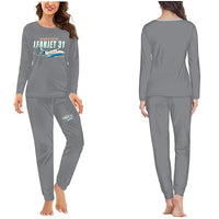 Thumbnail for Bombardier Learjet 31A - Women Pajamas - Cartoon Chest - Gray