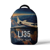 Thumbnail for Bombardier Learjet 35A - 3D Backpack - 3D Scene + Name