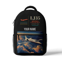 Thumbnail for Bombardier Learjet 35A - 3D Backpack - Black + Name