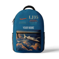 Thumbnail for Bombardier Learjet 35A - 3D Backpack - Light Blue + Name
