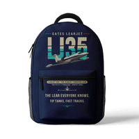 Thumbnail for Bombardier Learjet 35A - 3D Backpack - Original - Dark Blue