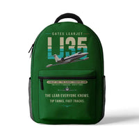 Thumbnail for Bombardier Learjet 35A - 3D Backpack - Original - Green