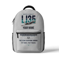 Thumbnail for Bombardier Learjet 35A - 3D Backpack - Original + Name - White