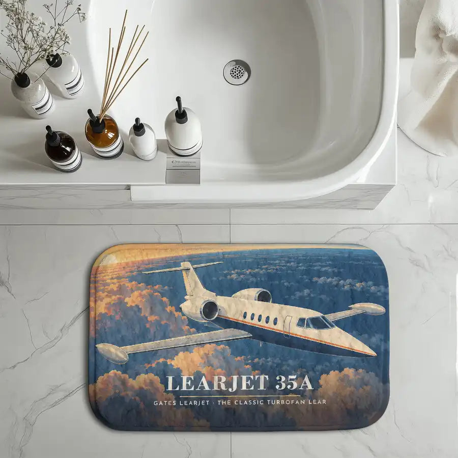 Bombardier Learjet 35A - 3D - Bath Mat