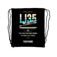 Thumbnail for Bombardier Learjet 35A - Drawstring Bag - Original + Name - Black