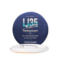 Thumbnail for Bombardier Learjet 35A - Original + Name - Pin - Navy Blue