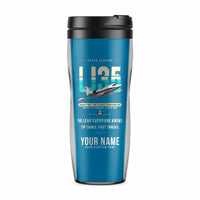 Thumbnail for Bombardier Learjet 35A - Original + Name - Plastic (No Holder) - Light Blue
