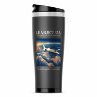 Thumbnail for Bombardier Learjet 35A - Poster - Stainless Steel (No Holder) - Gray