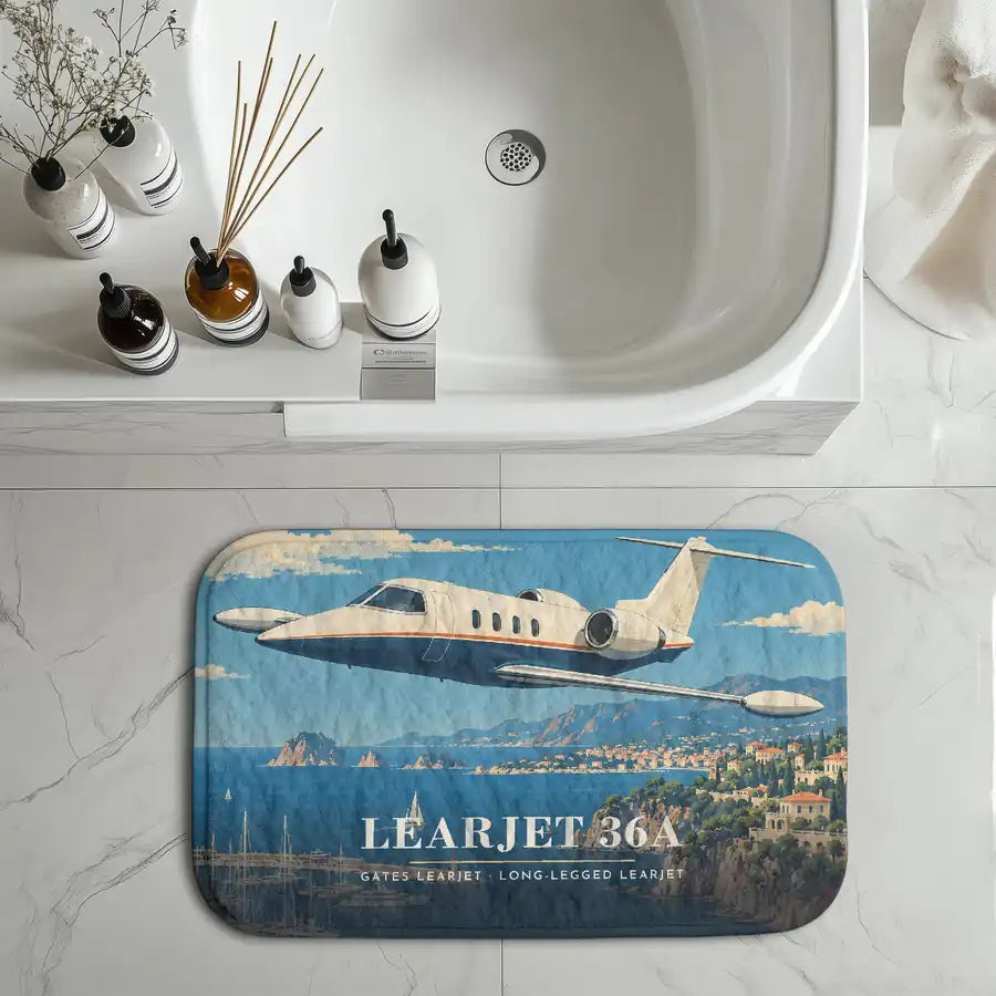 Bombardier Learjet 36A - 3D - Bath Mat