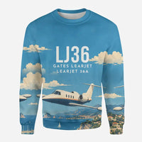 Thumbnail for Bombardier Learjet 36A 3D All-Over Print Clothing - Sweatshirt - 3D