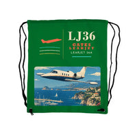 Thumbnail for Bombardier Learjet 36A - Drawstring Bag - Classic - Green
