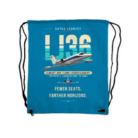Thumbnail for Bombardier Learjet 36A - Drawstring Bag - Original - Light Blue