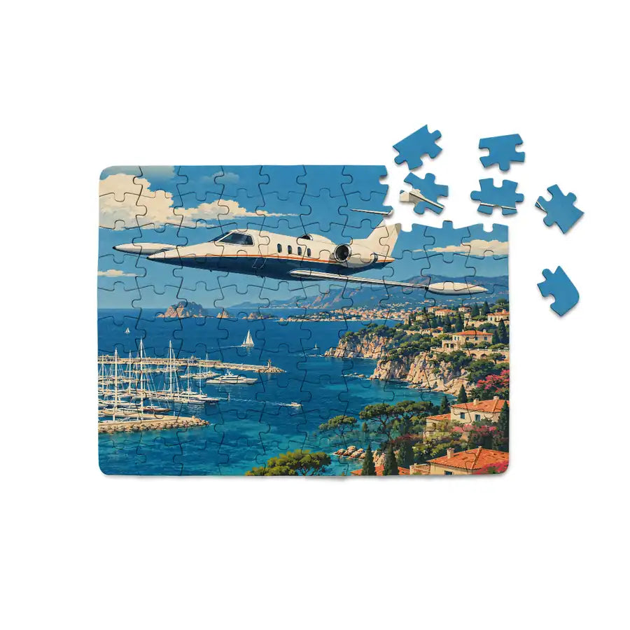 Bombardier Learjet 36A - Horizontal - Canvas Puzzle