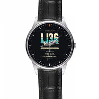 Thumbnail for Bombardier Learjet 36A - Original - Leather Strap - Striped Black Leather Strap