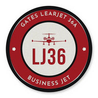 Thumbnail for Bombardier Learjet 36A Patches - Circle - Red White