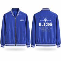 Thumbnail for Bombardier Learjet 36A Stylish Jackets - Baseball Collar - Heritage - Royal Blue