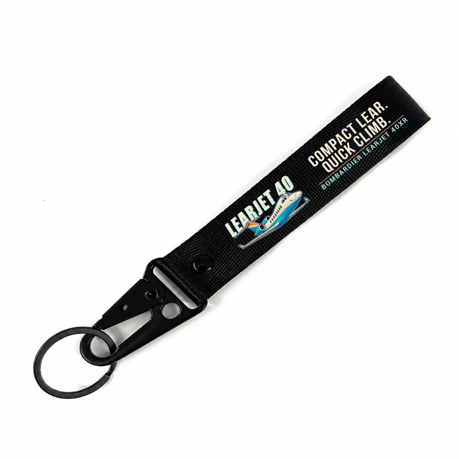 Bombardier Learjet 40XR Hawk-Shaped Key Chains - Black - Cartoon