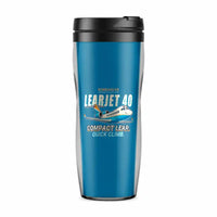 Thumbnail for Bombardier Learjet 40XR - Cartoon - Plastic (No Holder) - Light Blue