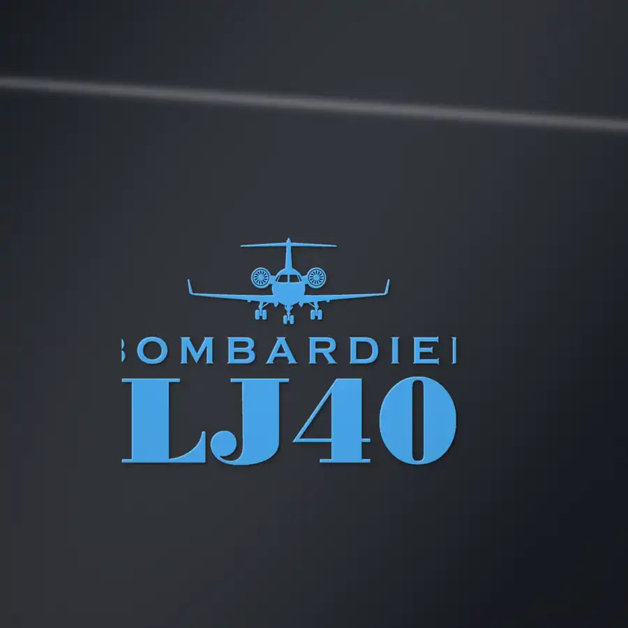 Bombardier Learjet 40XR - Heritage Die-Cut - Sky Blue - Die-Cut - Close-up