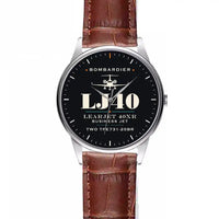 Thumbnail for Bombardier Learjet 40XR - Heritage - Leather Strap - Striped Brown Leather Strap
