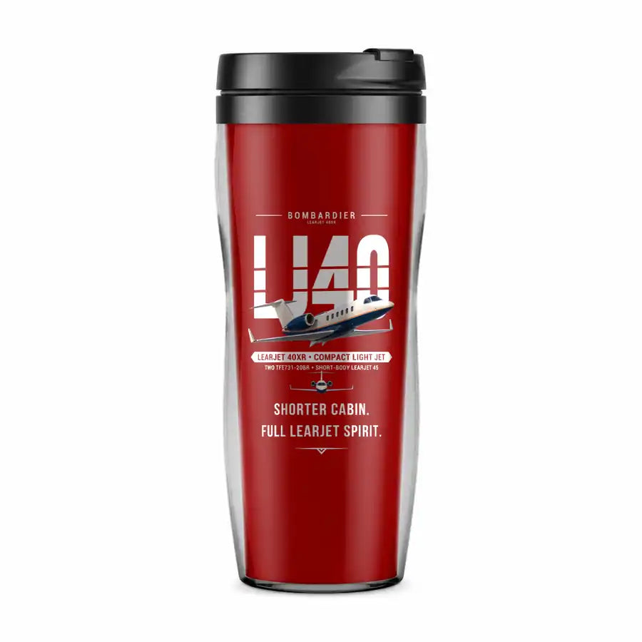 Bombardier Learjet 40XR - Original - Plastic (No Holder) - Red