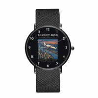 Thumbnail for Bombardier Learjet 40XR - Poster - Slim Mesh - Black and Stainless Steel Strap