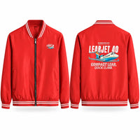 Thumbnail for Bombardier Learjet 40XR Stylish Jackets - Baseball Collar - Cartoon - Red