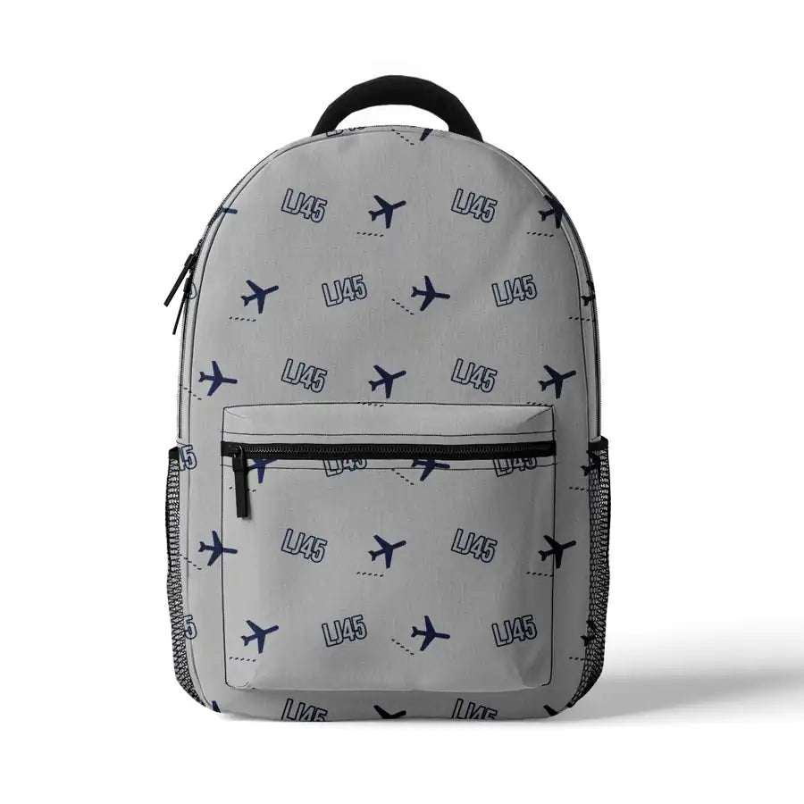 Bombardier Learjet 45XR - 3D Backpack - 3D Pattern - Light Gray