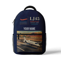 Thumbnail for Bombardier Learjet 45XR - 3D Backpack - Dark Blue + Name