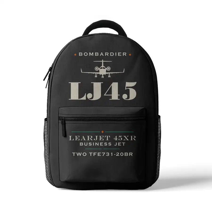 Bombardier Learjet 45XR - 3D Backpack - Heritage - Gray