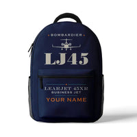 Thumbnail for Bombardier Learjet 45XR - 3D Backpack - Heritage + Name - Dark Blue
