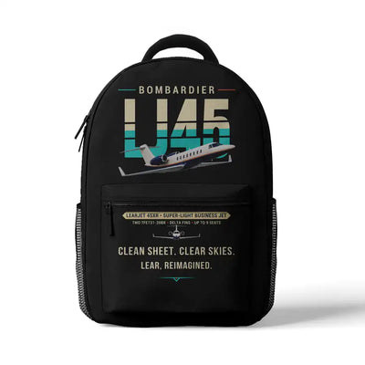 Bombardier Learjet 45XR - 3D Backpack - Original - Black