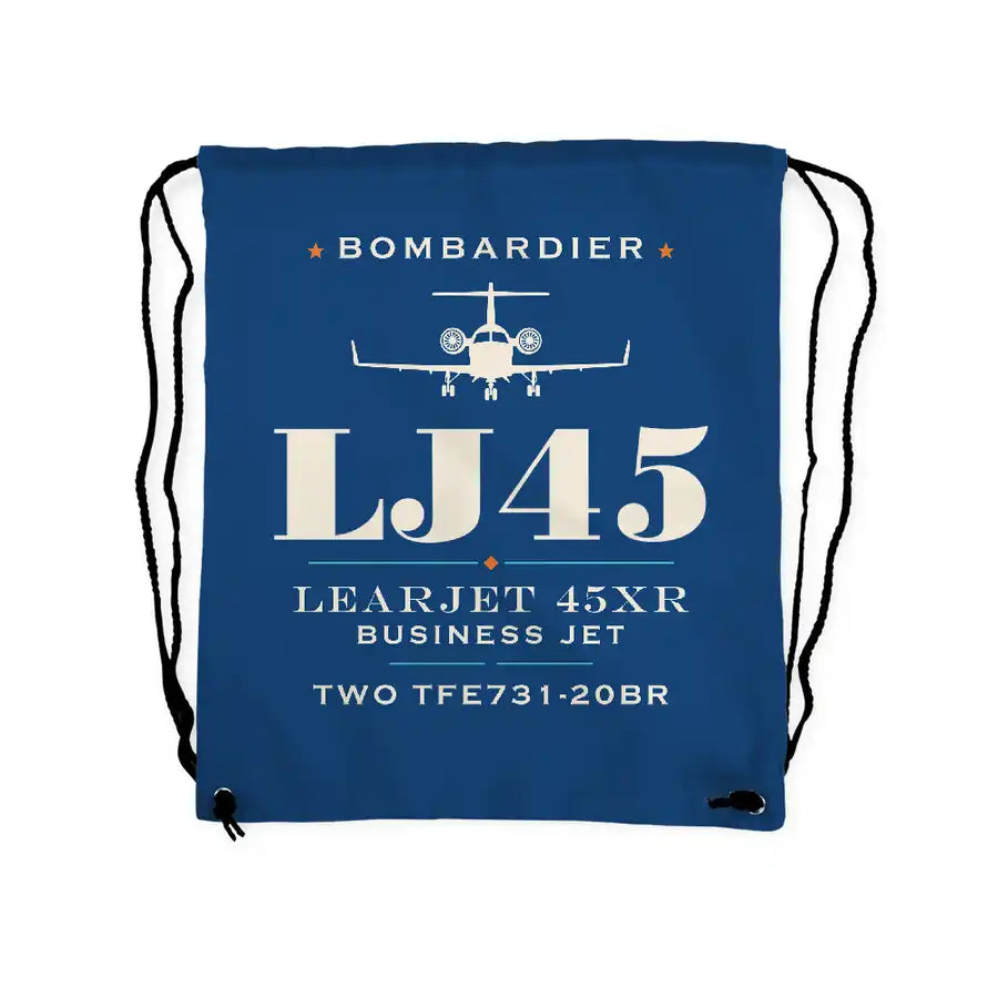 Bombardier Learjet 45XR - Drawstring Bag - Heritage - Blue