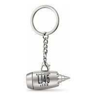 Thumbnail for Bombardier Learjet 45XR - Engine Key Chain - Tag - Silver