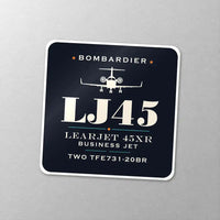 Thumbnail for Bombardier Learjet 45XR - Heritage - Square Sticker - Close-up